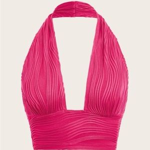 Backless Crop Halter Top